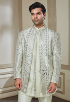Mirror Embroidered Indo Western Set