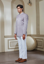Lilac Embroidered Jodhpuri Set