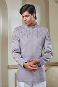 Lilac Embroidered Jodhpuri Set