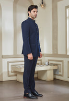 Embroidered Brooch On Jodhpuri With Pant
