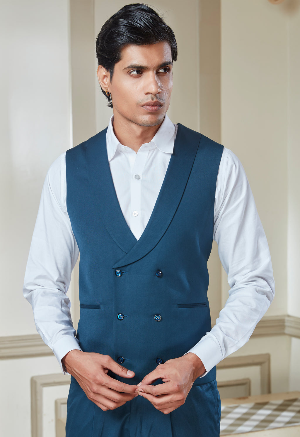 Teal Blue Suit Set