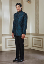 Teal Green Sequin Embroidered Jodhpuri And Pant