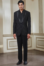 Black Embroidered Tuxedo