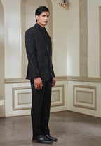 Black Embroidered Tuxedo