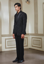 Black Embroidered Tuxedo