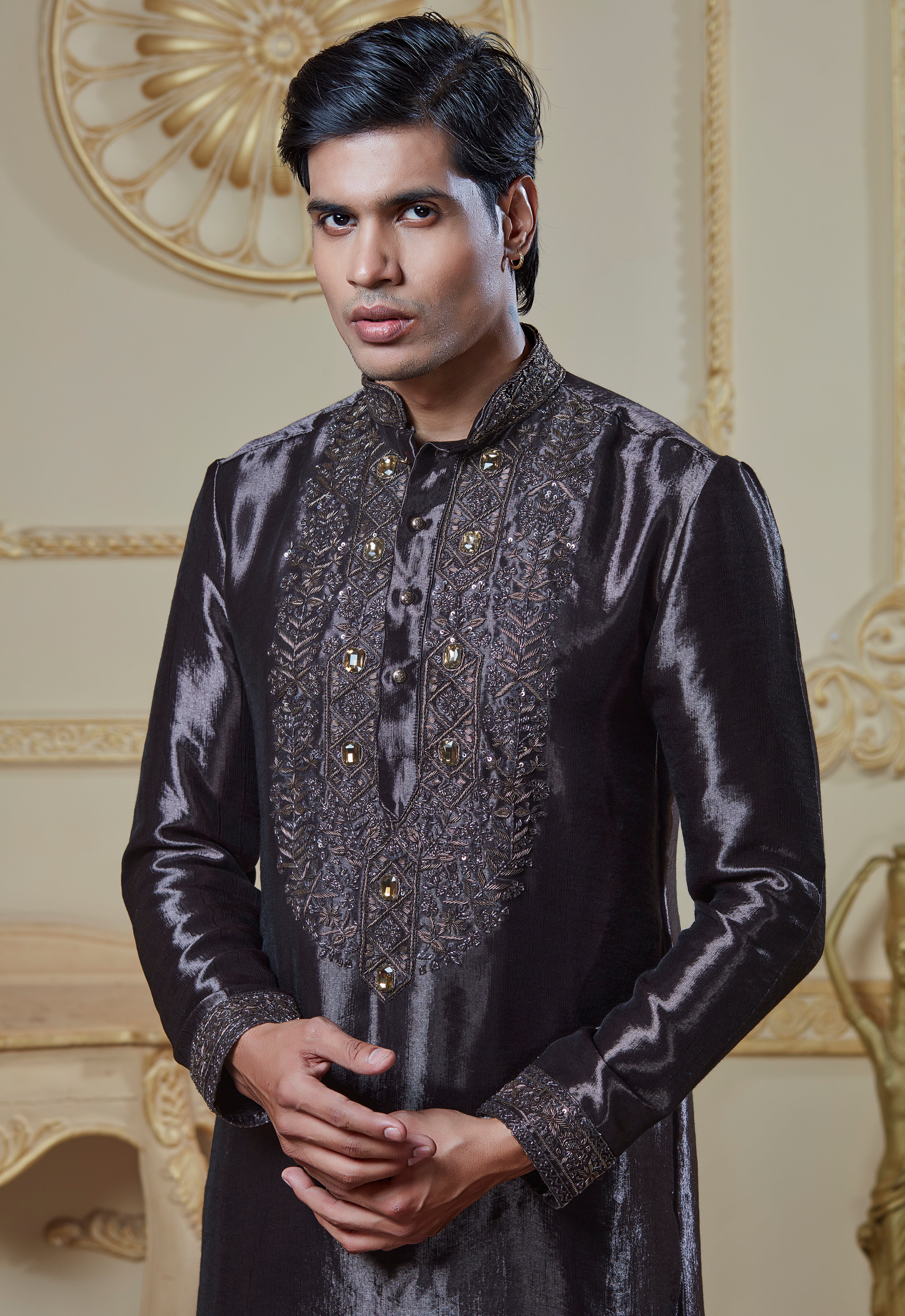 Embroidered Kurta Pant Set