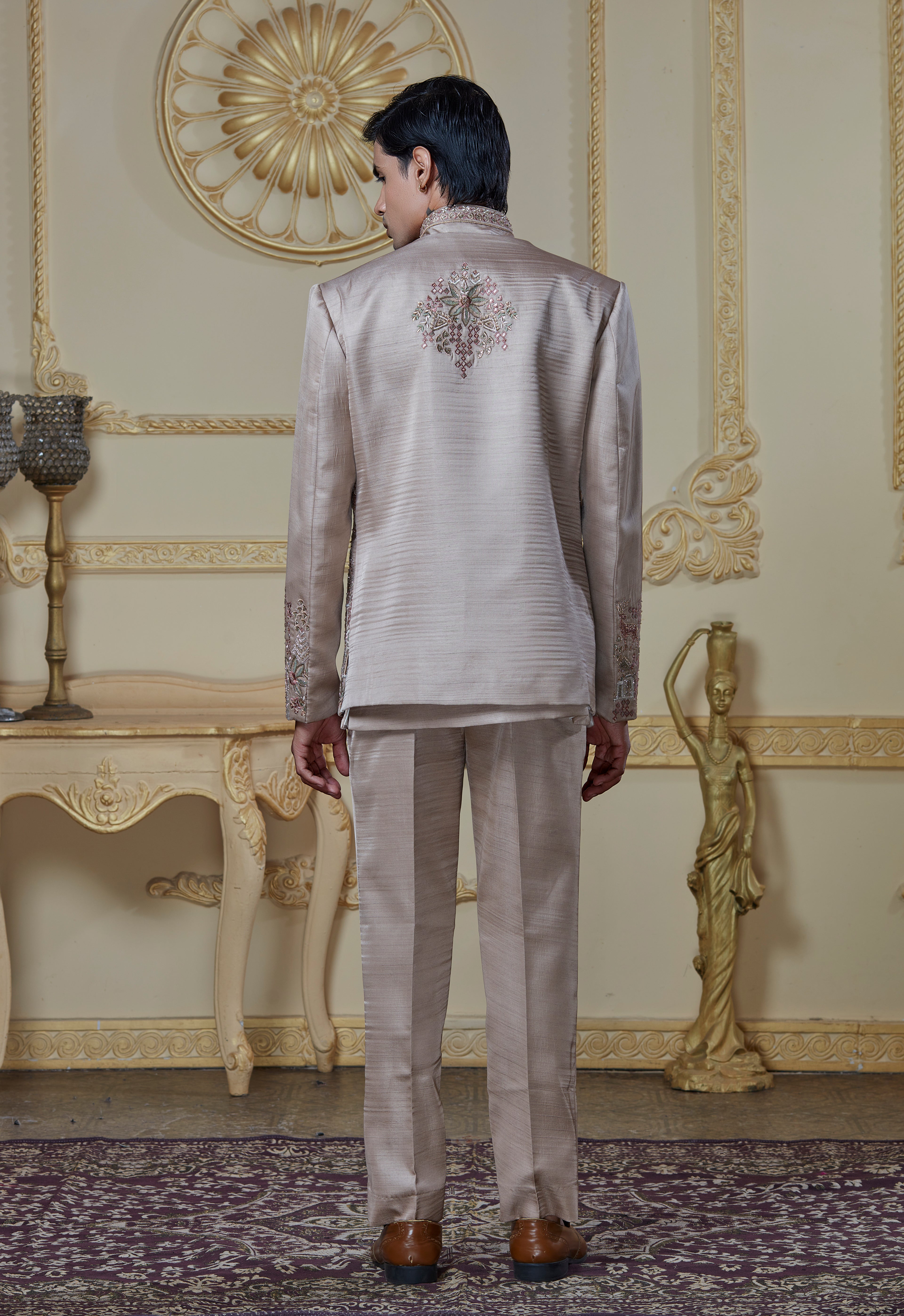 Embroidered Indowestern Set