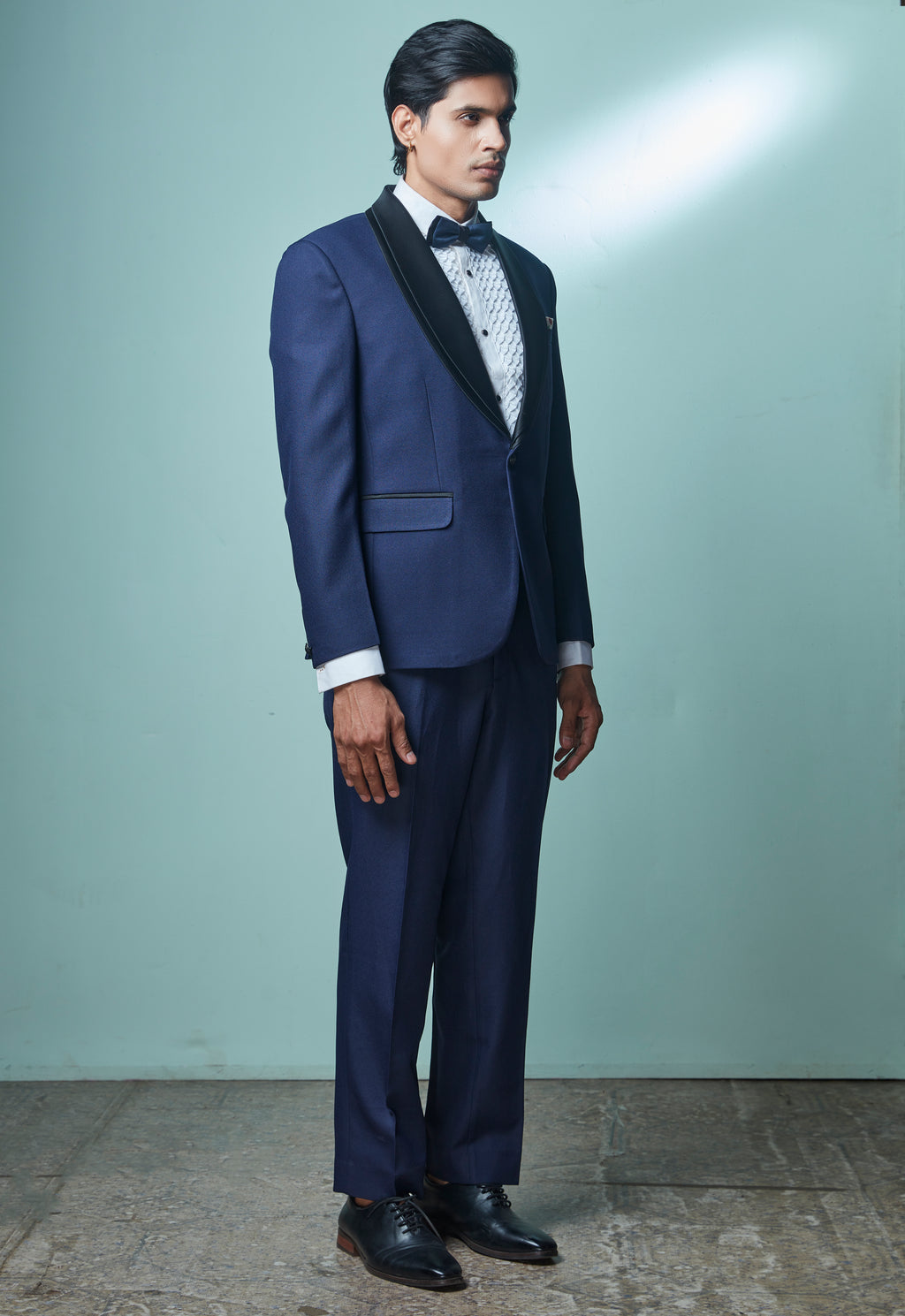 Navy Blue Tuxedo Set