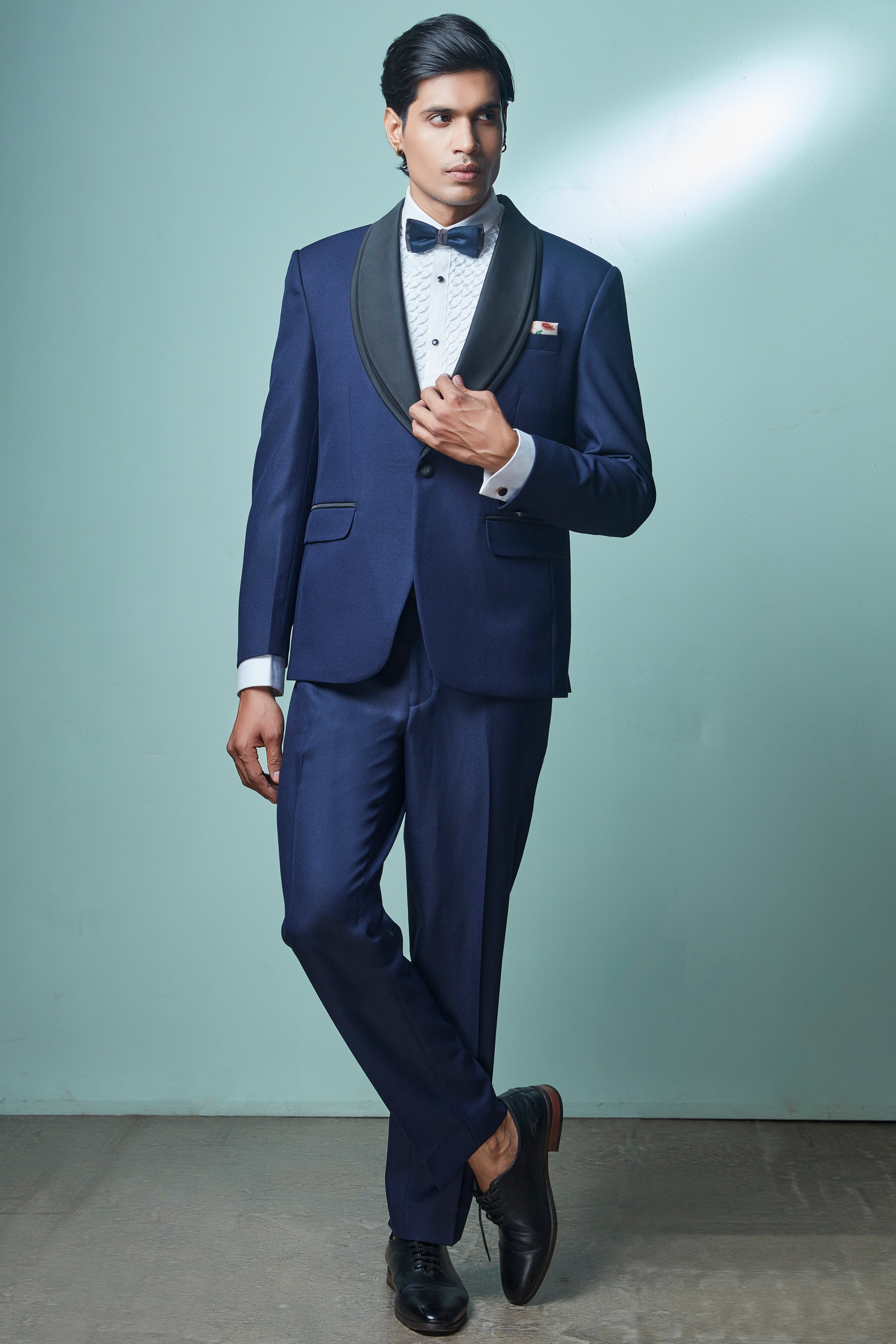 Navy Blue Tuxedo Set