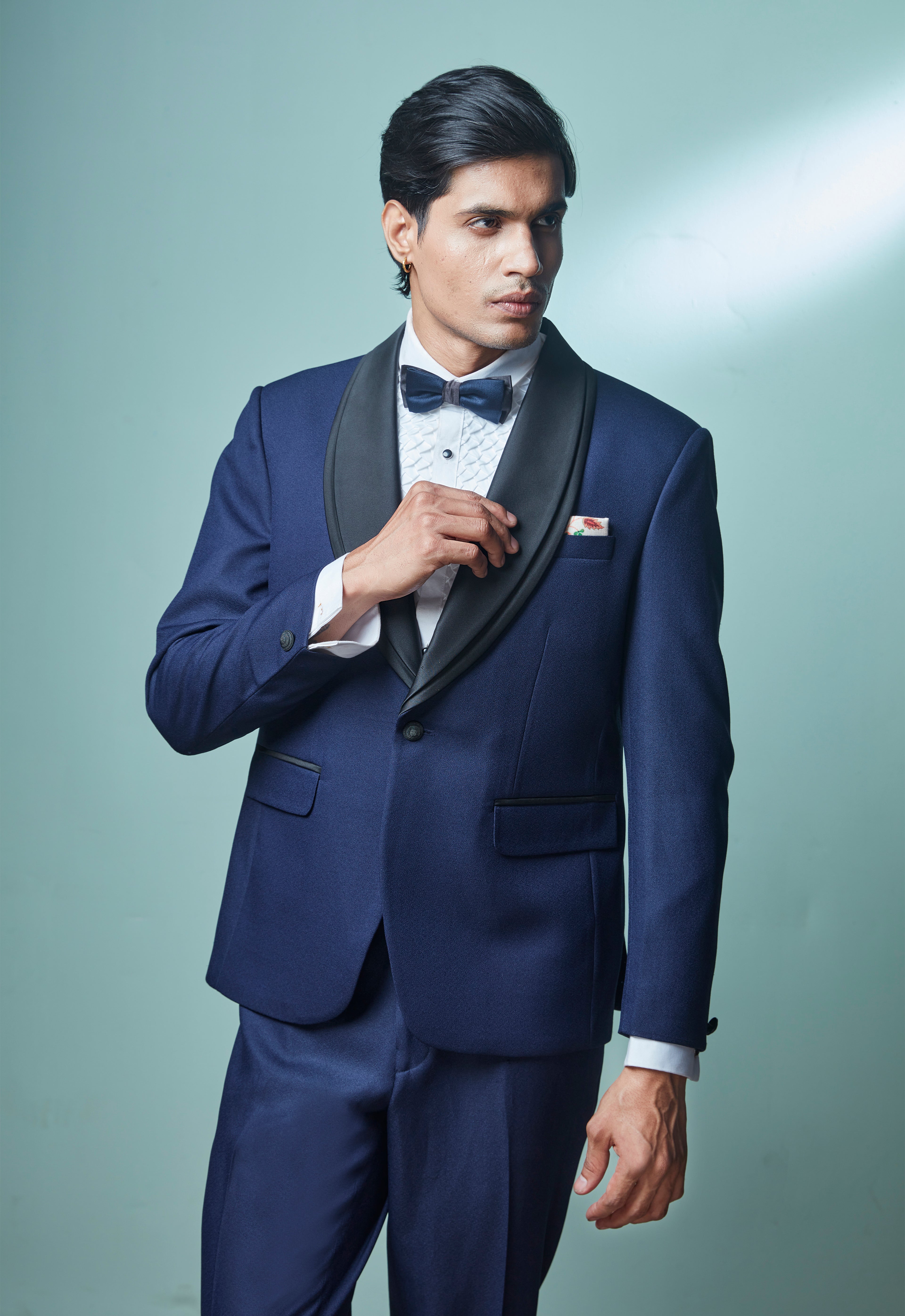 Navy Blue Tuxedo Set