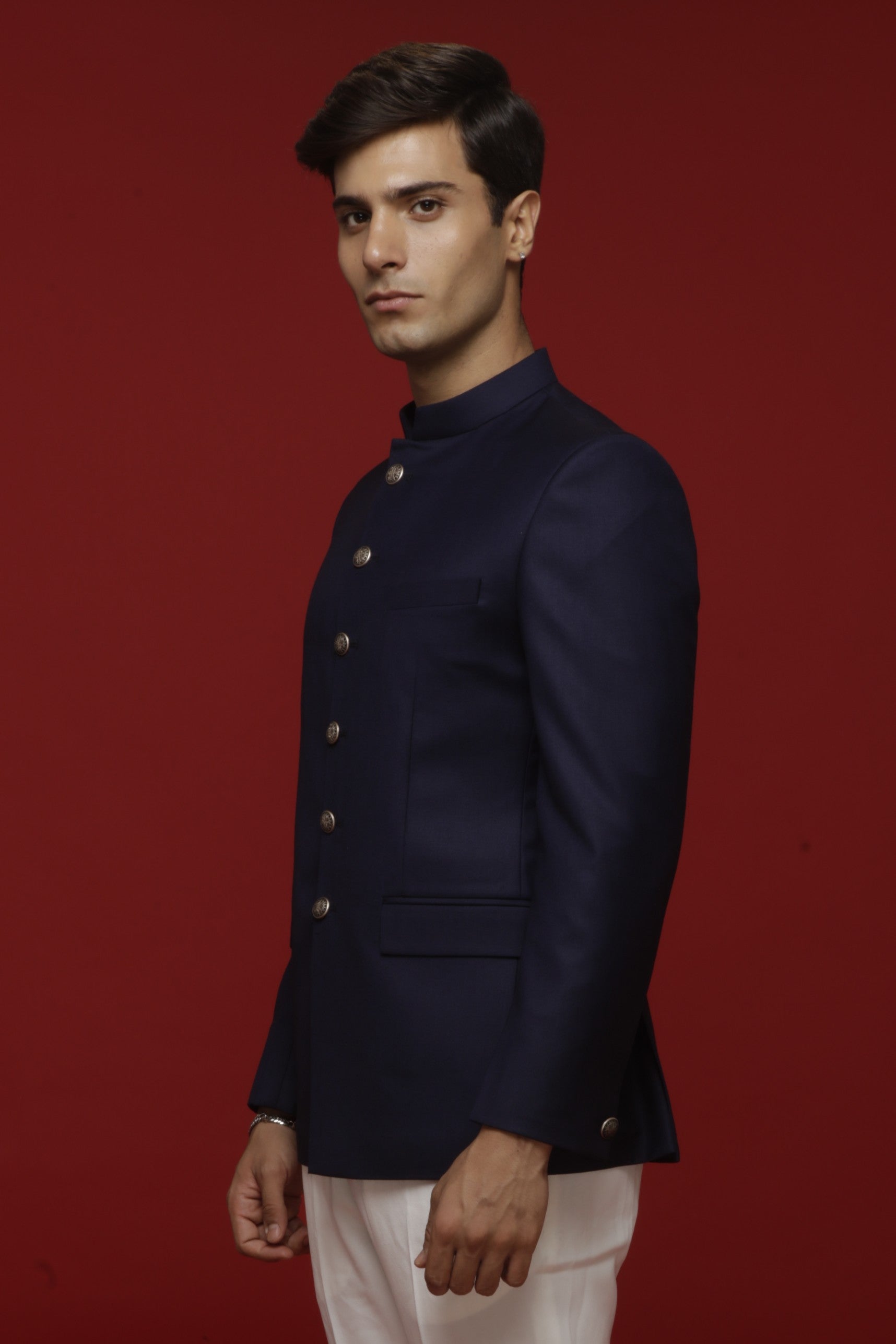 Classic Navy Blue Jodhpuri