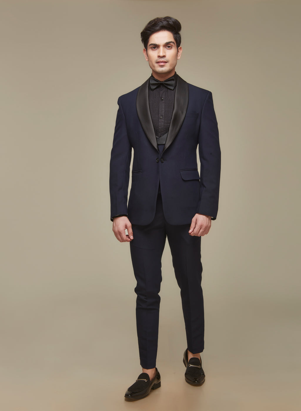 Blue 5 Piece Designer Tuxedo Set