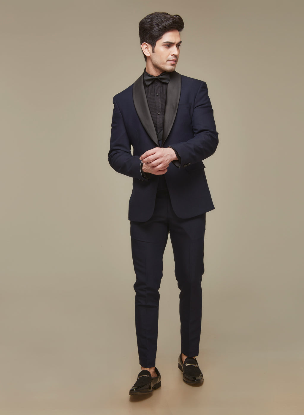 Blue 5 Piece Designer Tuxedo Set