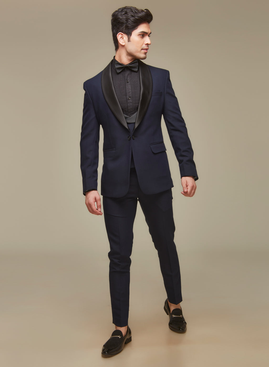 Blue 5 Piece Designer Tuxedo Set