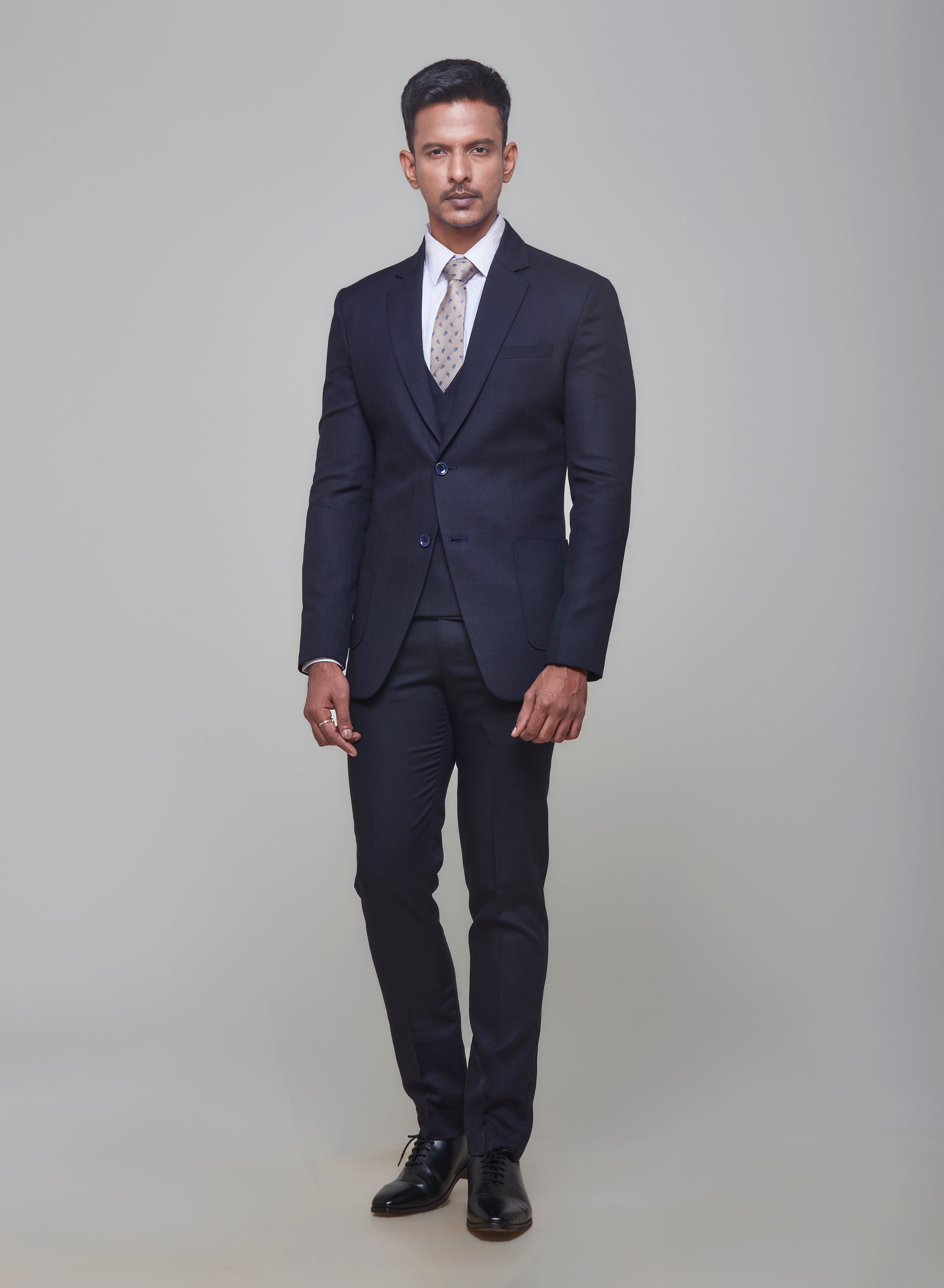 Navy Blue Formal Suit Set