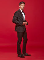 Black Graffiti Cutdana Hand Embroidered Tuxedo